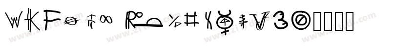 WKFixd RegularV30字体转换